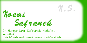 noemi safranek business card